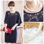 Twisted Layered Faux Pearl Necklace As Shown In Figure - One Size
