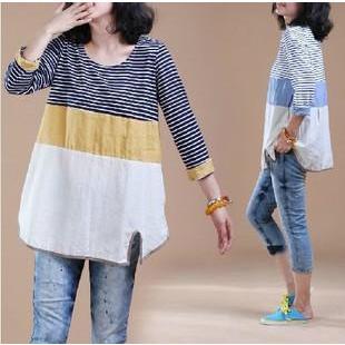 Striped Panel T-shirt