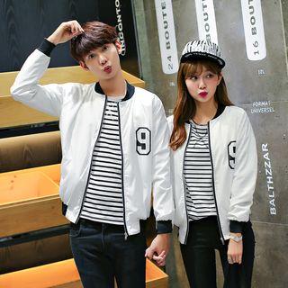 Couple Matching Number Baseball Jacket