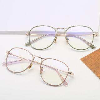 Retro Square Alloy Eyeglasses Frame