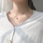 Bead Pendant Necklace 1 Pair - As Shown In Figure - One Size