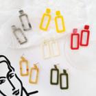 Resin Rectangle Dangle Earring