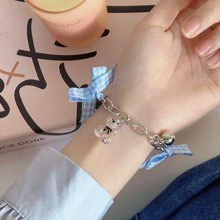 Bear / Smiley Acrylic Ribbon Bracelet