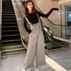 High Waist Wide-leg Jumper Pants