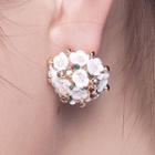 Bridal Flower Earrings