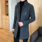 Embroidered Zip Coat / Buttoned Coat