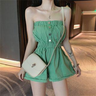 Strapless Wide Leg Playsuit