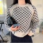 Jacquard Sweater Beige - One Size