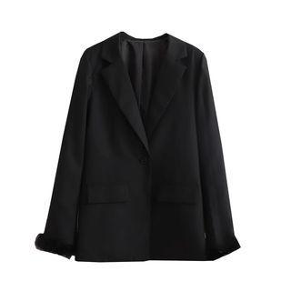 Fluffy Trim Blazer