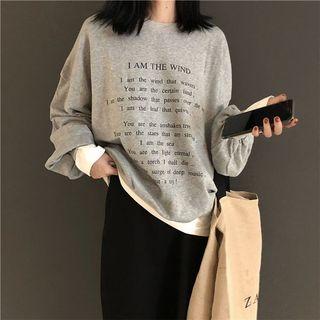 Reversible Letter Sweatshirt