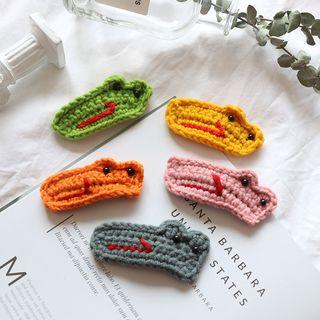 Knit Crocodile Hair Clip