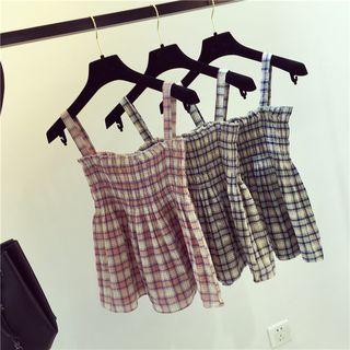 Plaid Strap Dress