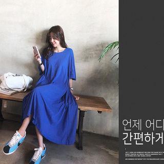 Flared Midi T-shirt Dress