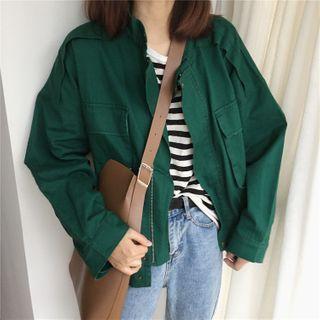 Zipped Cropped Blazer