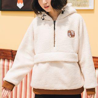 Embroidered Fleece Hoodie