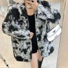 Print Loose-fit Blazer Black - One Size