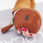 Tassel Faux Leather Coin Purse