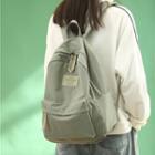 Letter Patch Nylon Backpack