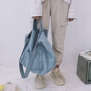 Plain Denim Tote Bag