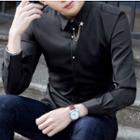 Rhinestone Long-sleeve Shirt