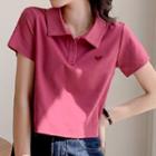 Short-sleeve Heart Slim Fit Polo Shirt