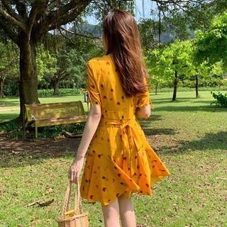 Print Short-sleeve Dress / Sleeveless A-line Dress