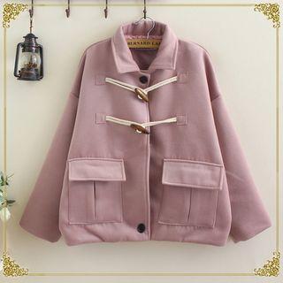 Pocketed Toggled Coat