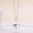 925 Sterling Silver Bell Pendant Necklace
