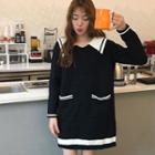 Collared Mini Sweater Dress