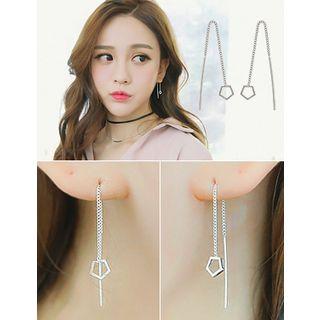 Pentagon Drop Earrings