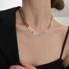 Chunky Chain Necklace Silver - One Size