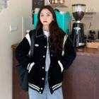 Corduroy Collared Baseball Jacket