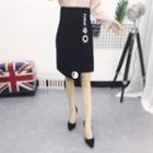 Asymmetrical Fitted Skirt