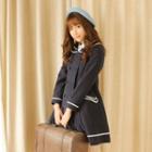 Sailor Collar Double-breasted Coat