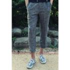Flat-front Linen Pants