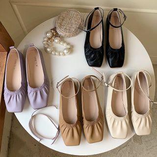 Shirred Sandals