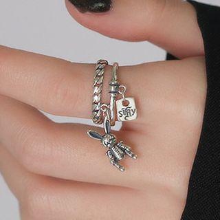 925 Sterling Silver Rabbit Pendant Necklace As Shown In Figure - One Size