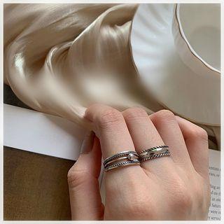 Layered Twisted Open Ring