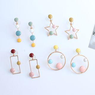Geometric Drop Earring / Clip-on Earring (various Designs)
