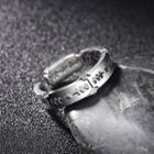 925 Sterling Silver Razor Blade Ring Silver - One Size