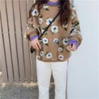 Floral Applique Sweatshirt