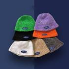 Label Knit Cloche Hat