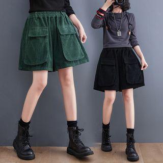 Dual Pocket Corduroy Shorts