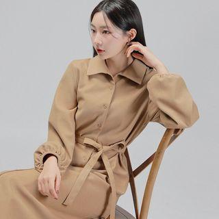 [lovb] Long Shirtdress With Sash