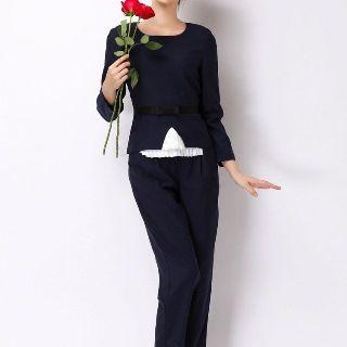 Set: Mock Two-piece Top + Pants