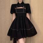 Set: Stitch Slipdress + Polo Neck Crop Shawl