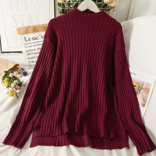 Mock-neck Oversized Sweater In 7 Colors