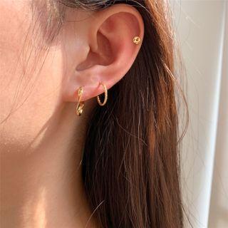 925 Sterling Silver Hoop / Stud Earring (various Designs)