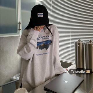 Print Sweatshirt Off-white - One Size