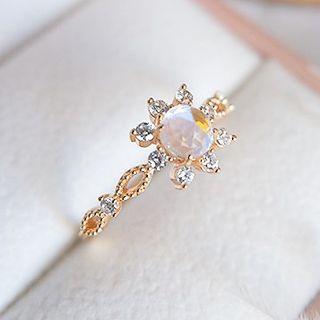 Sterling Silver Moonstone Ring